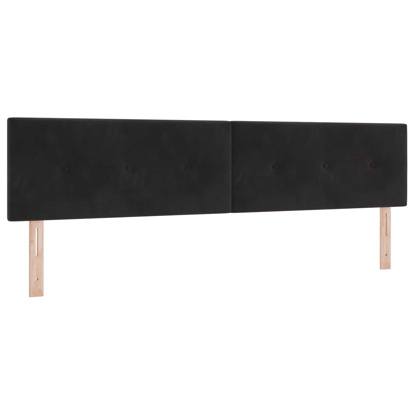 Ottoman bed met matras Zwart 200 x 200 cm Fluweel