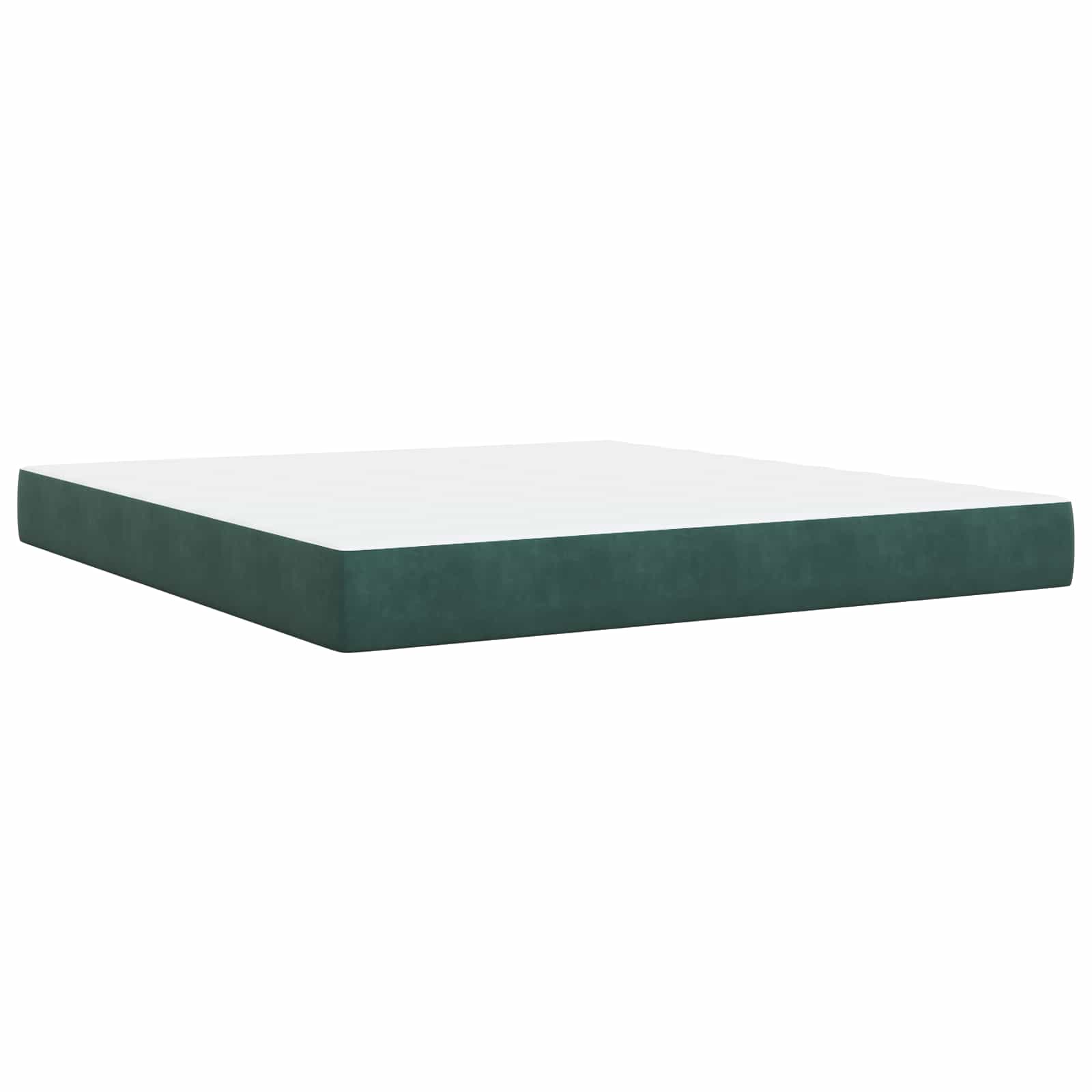 Ottoman bed met matras Donkergroen 180 x 200 cm Fluweel
