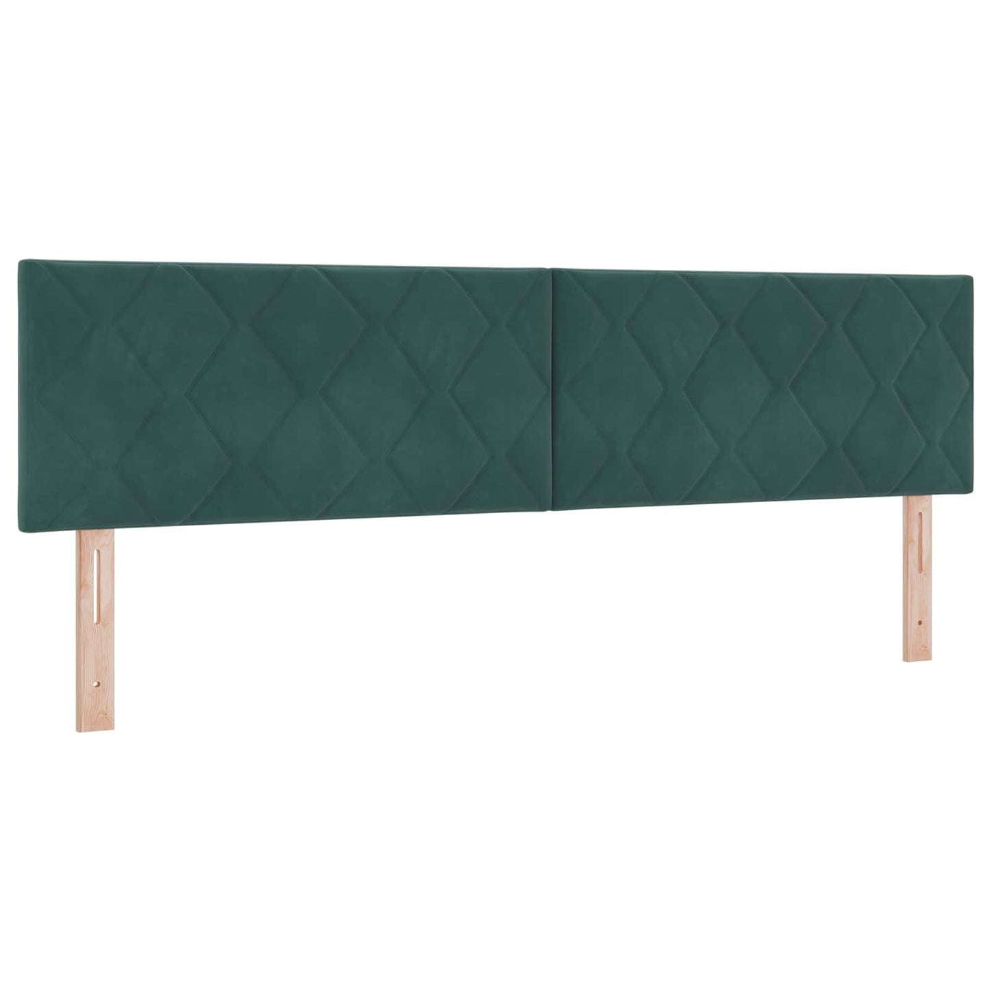 Ottoman bed met matras met hoofdeinde 2 st Donkergroen Fluweel