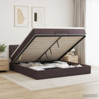 Ottoman bed met opbergruimte 140x200 cm donkerbruin