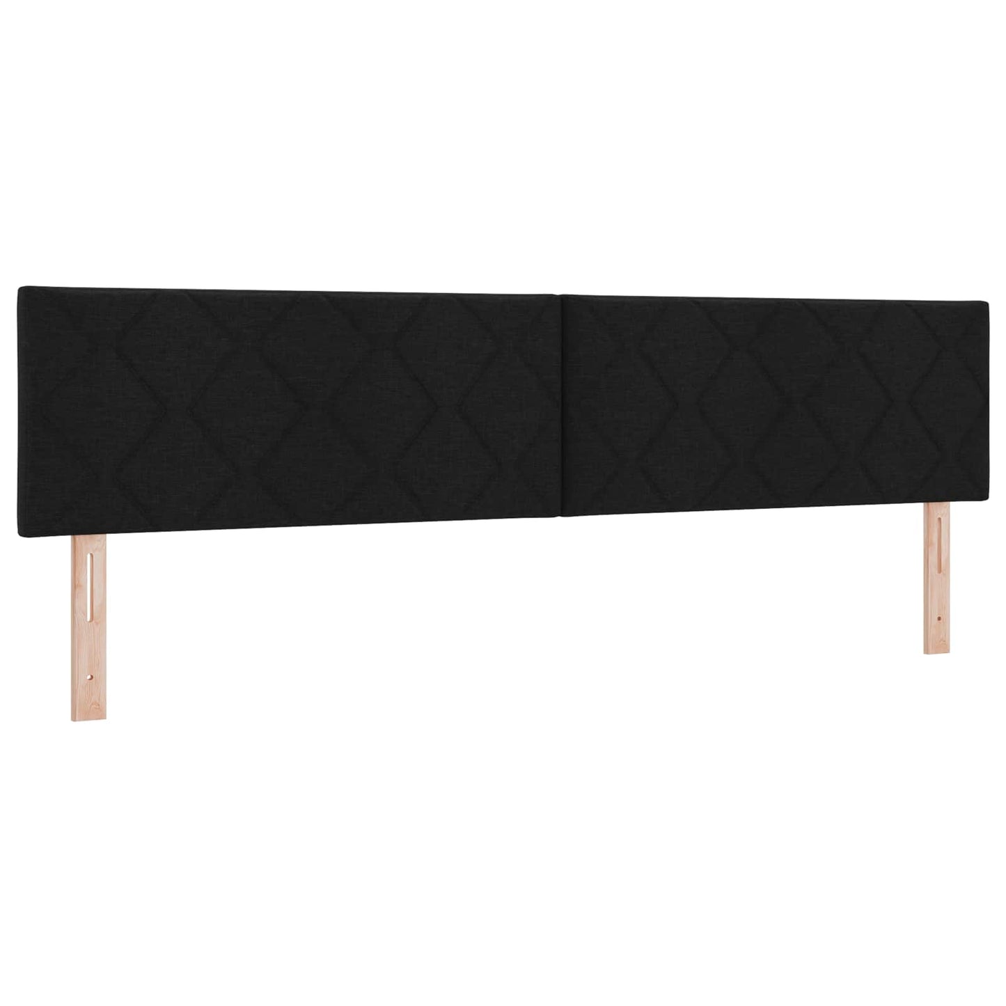 Ottoman Bed met Matrassen en LED Zwart 200 x 200 cm Stof