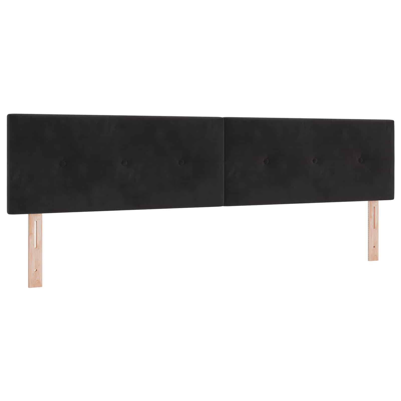 Ottoman Bed met Matrassen en LED Zwart 200 x 200 cm fluweel
