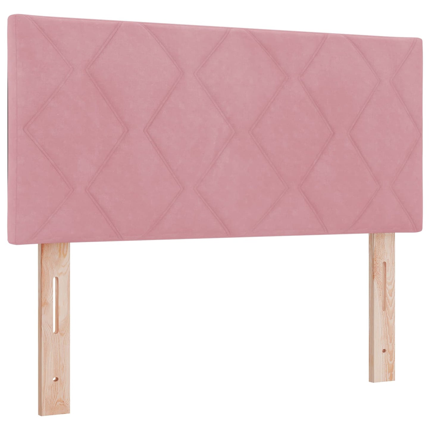Ottoman Bed met Matrassen en LED Roze 120 x 190 cm fluweel