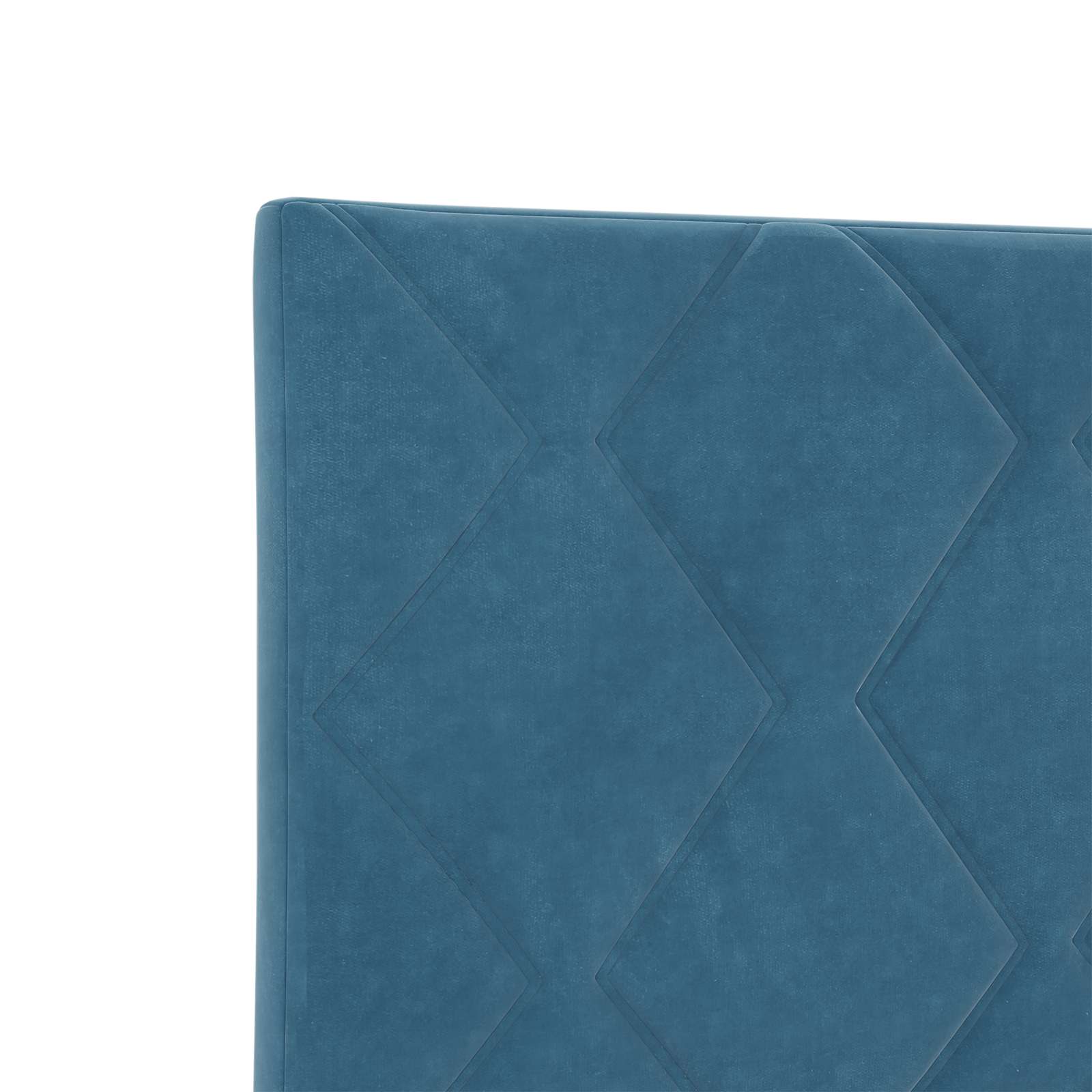 Ottoman Bed met Matrassen en LED Donkerblauw 180 x 200 cm