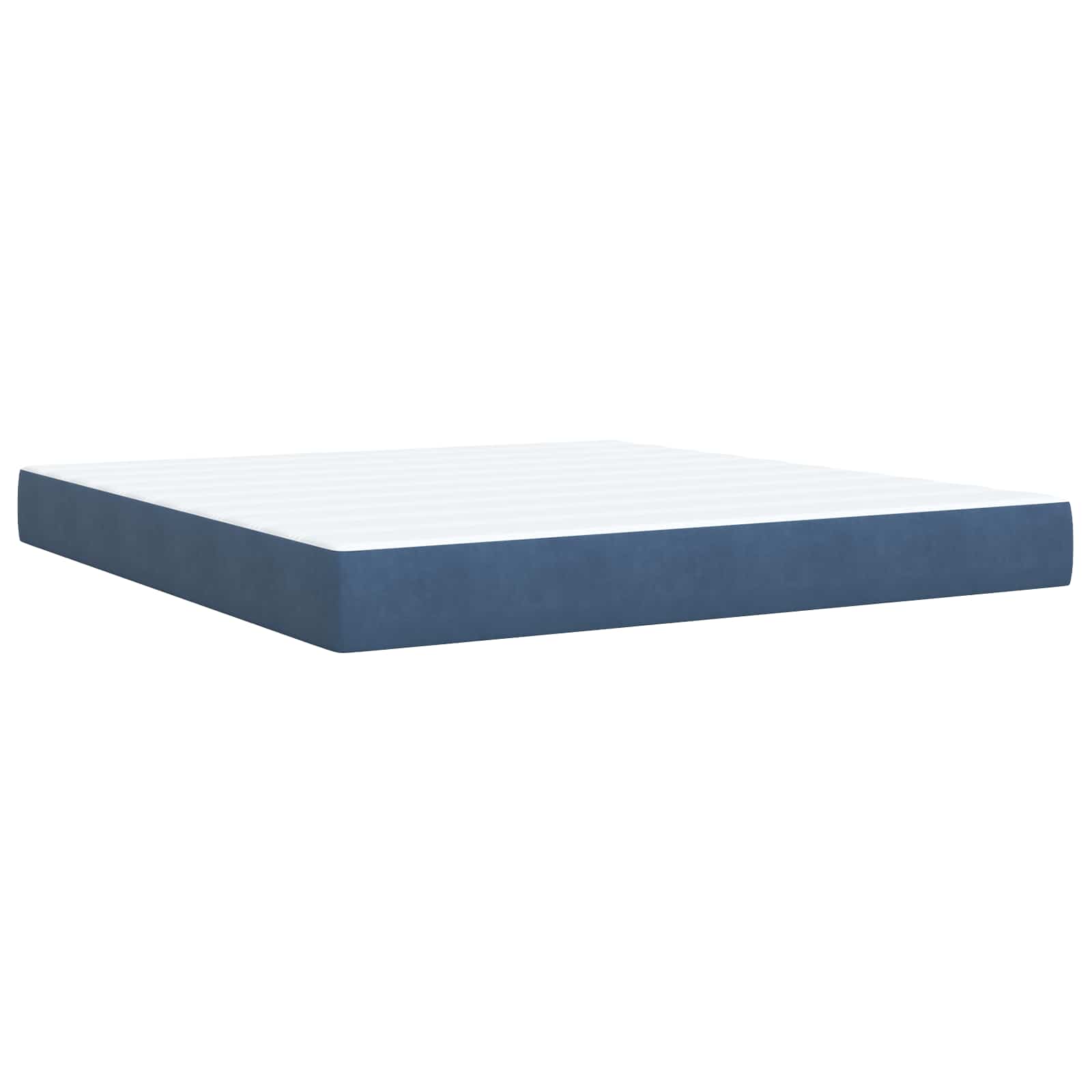 Ottoman Bed met Matrassen en LED Donkerblauw 180 x 200 cm