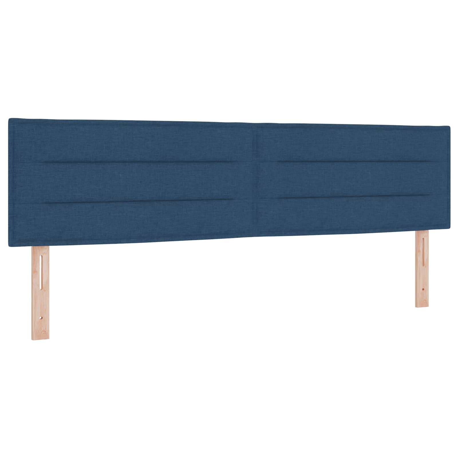 Ottoman Bed met Matrassen en LED Blauw 180 x 200 cm Stof