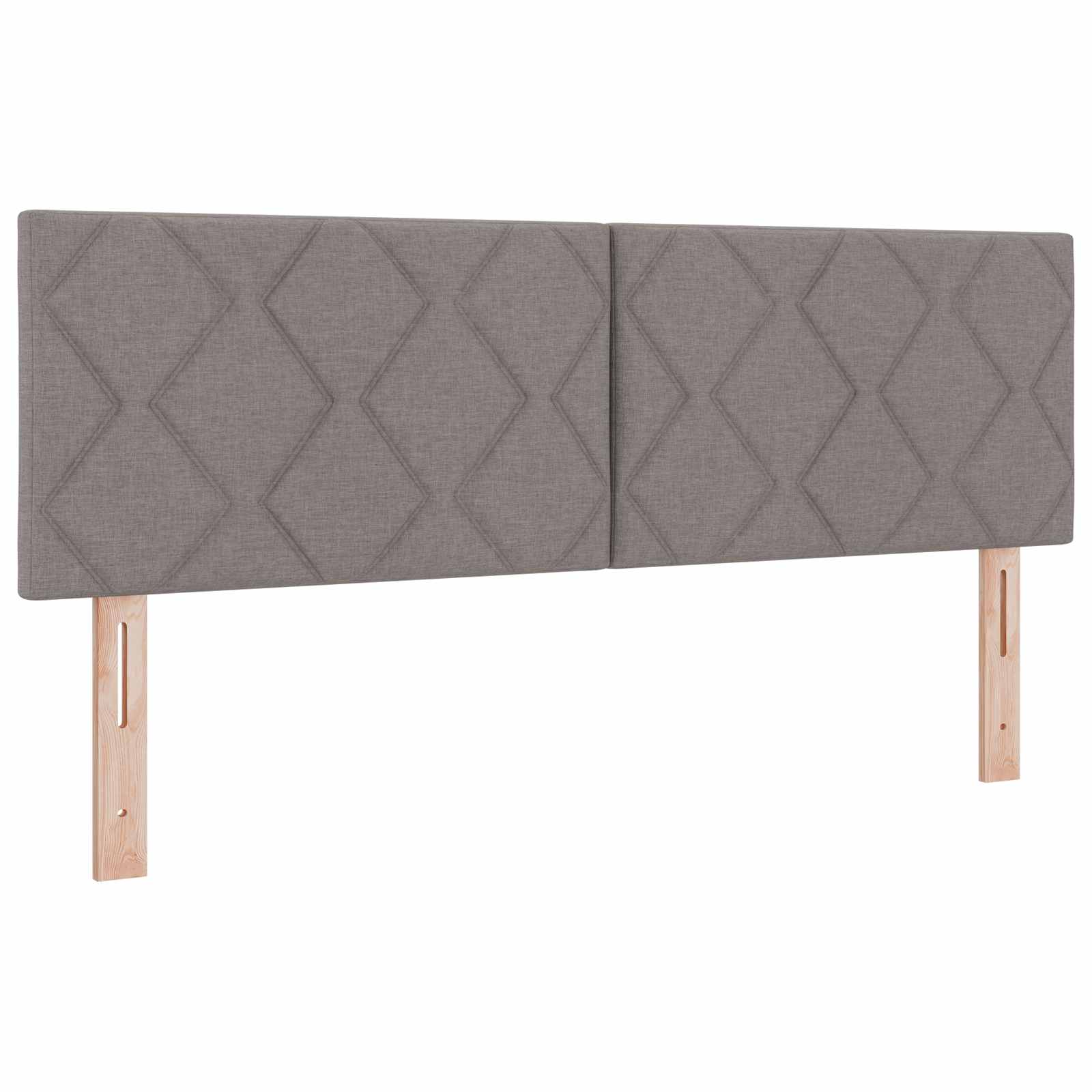 Ottoman Bed met Matrassen en LED Taupe 160 x 200 cm Stof