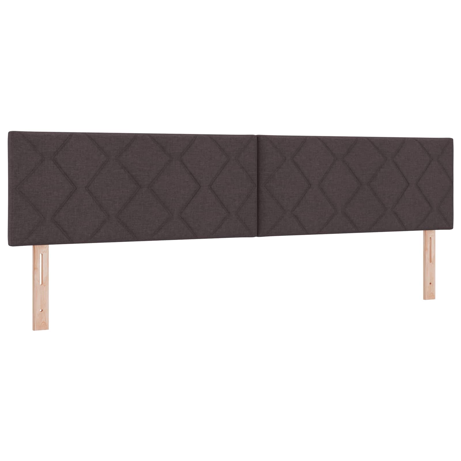 Ottoman Bed met Matrassen en LED Donkerbruin 200 x 200 cm Stof