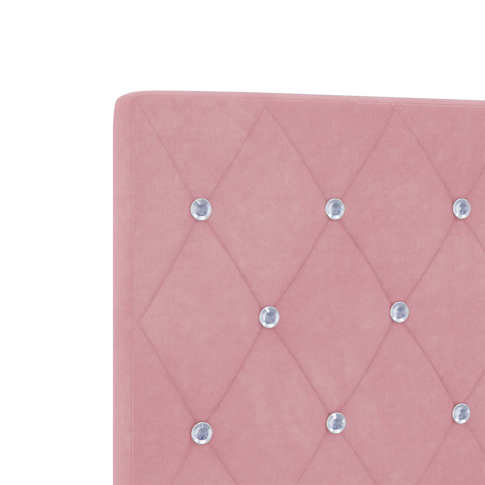 Ottoman Bed met Matrassen en LED Roze 160 x 200 cm fluweel