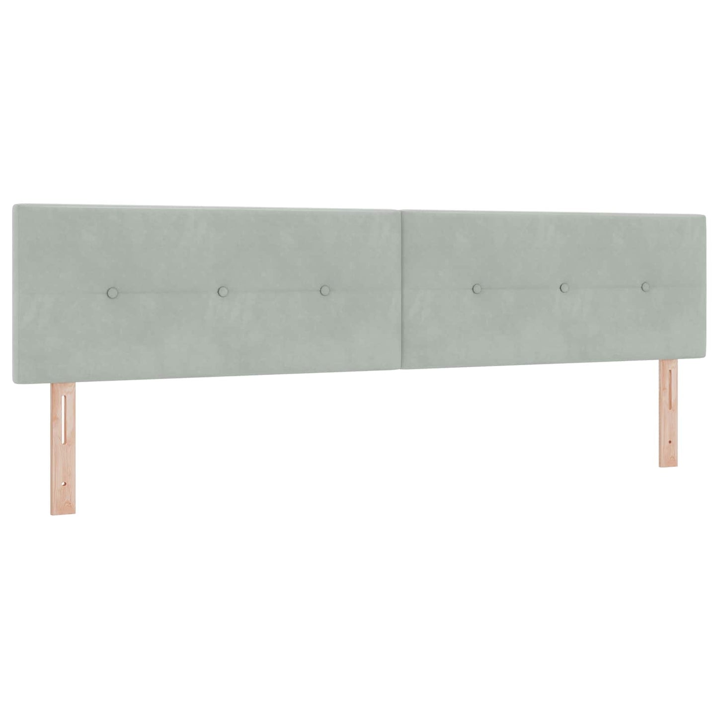 Ottoman Bed met Matrassen en LED Lichtgrijs 200 x 200 cm