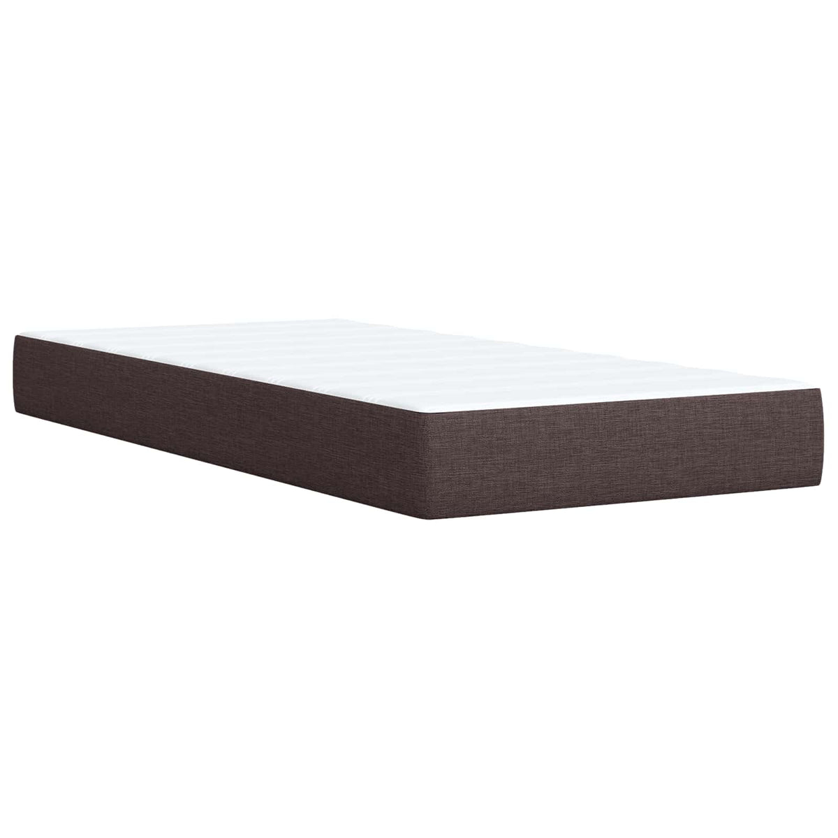 Ottoman bed met matras Donkerbruin 90 x 190 cm Stof