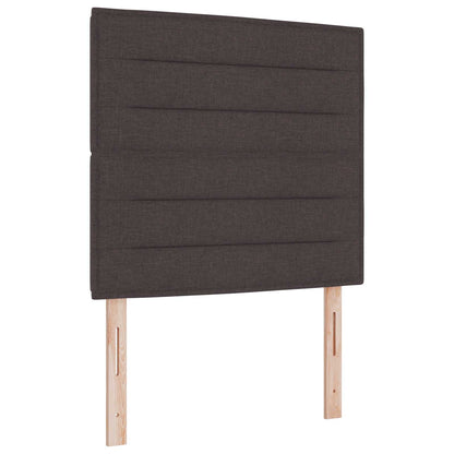 Ottoman bed met matras Donkerbruin 120 x 190 cm Stof