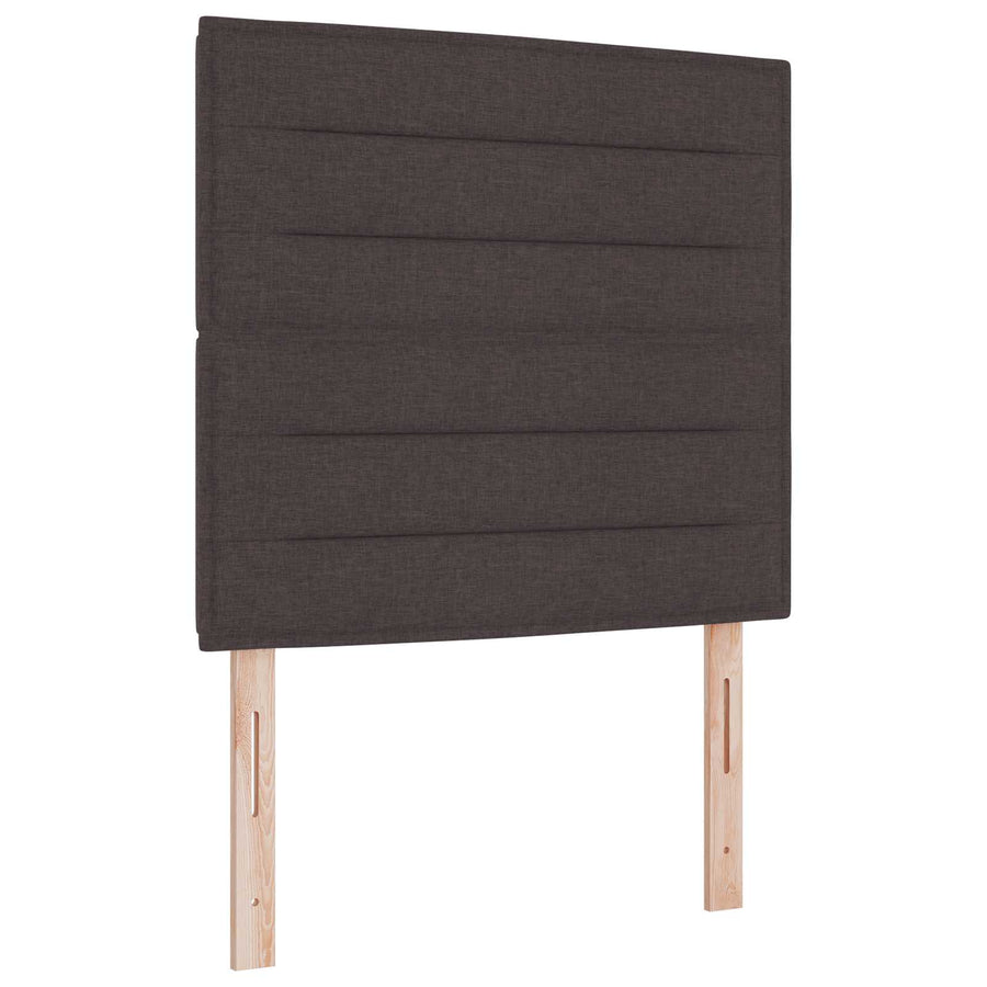 Ottoman bed met matras Donkerbruin 120 x 190 cm Stof