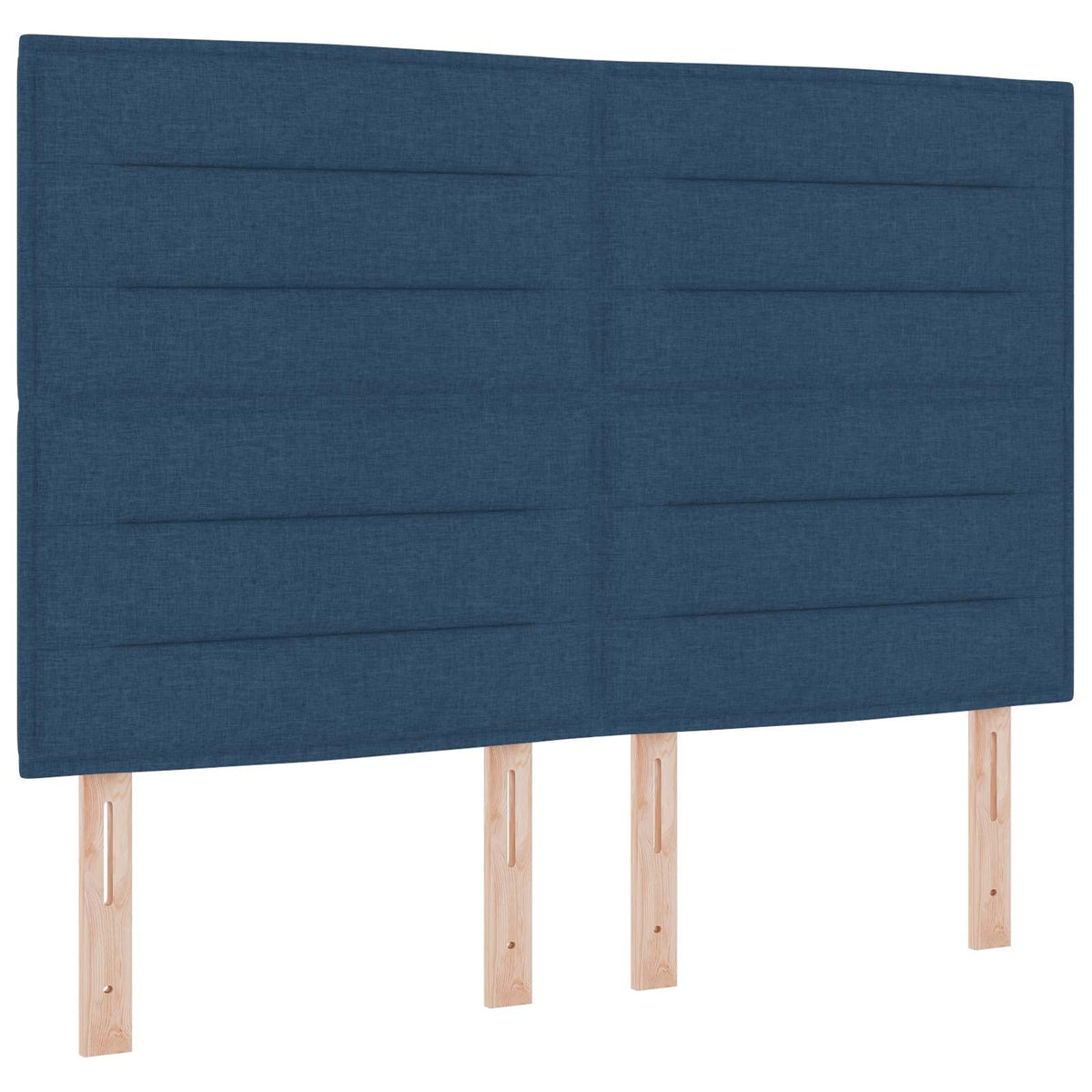 Ottoman bed met matras met hoofdeinde Blauw 140 x 190 cm Stof
