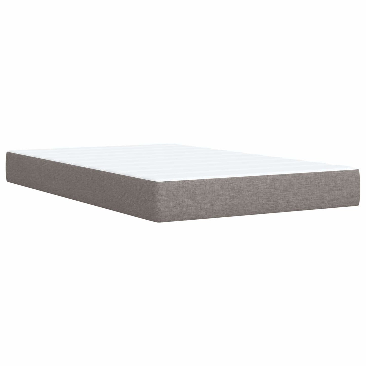 Ottoman bed met matras met hoofdeinde Taupe 120 x 190 cm Stof