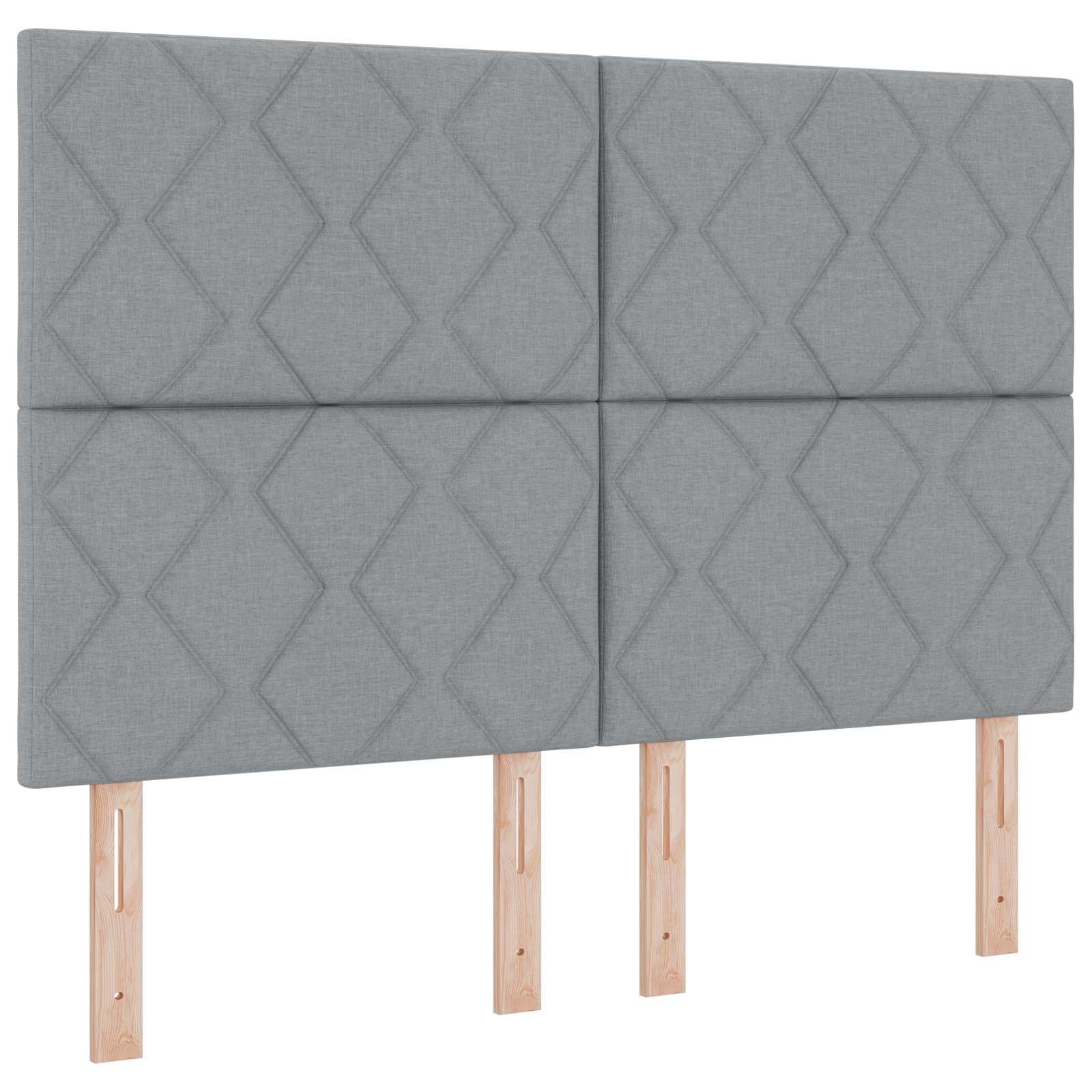 Ottoman bed met matras Lichtgrijs 160 x 200 cm Stof