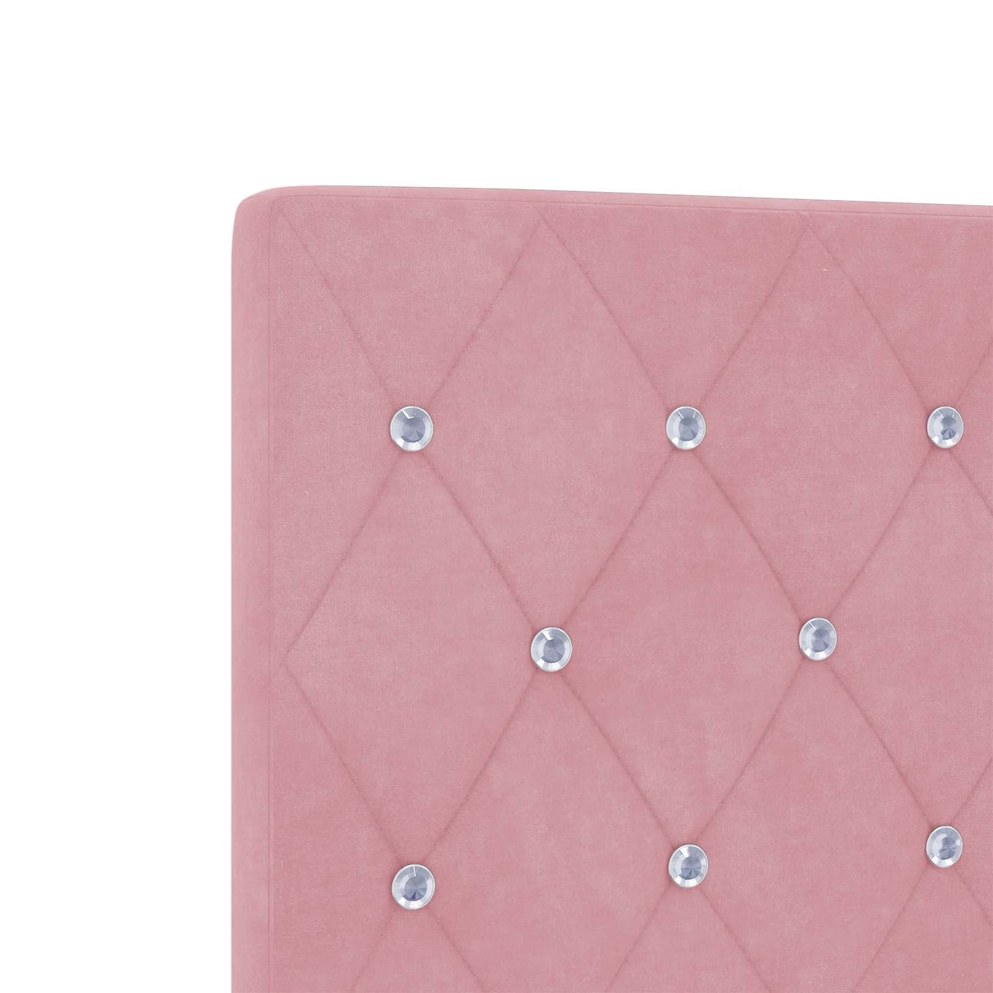 Ottoman bed met matras met hoofdeinde Roze 90 x 190 cm Fluweel