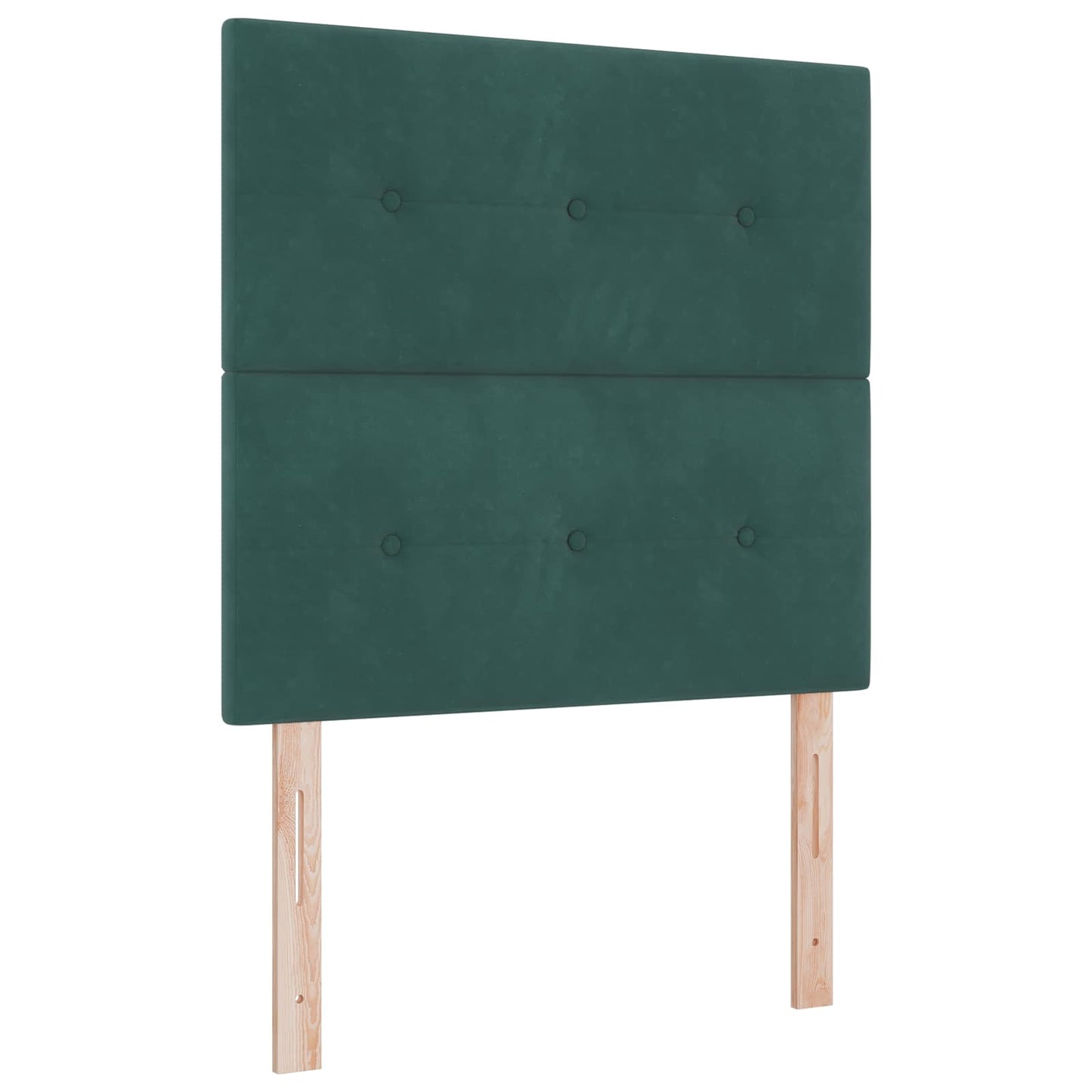 Ottoman bed met matras Donkergroen 80 x 200 cm Fluweel