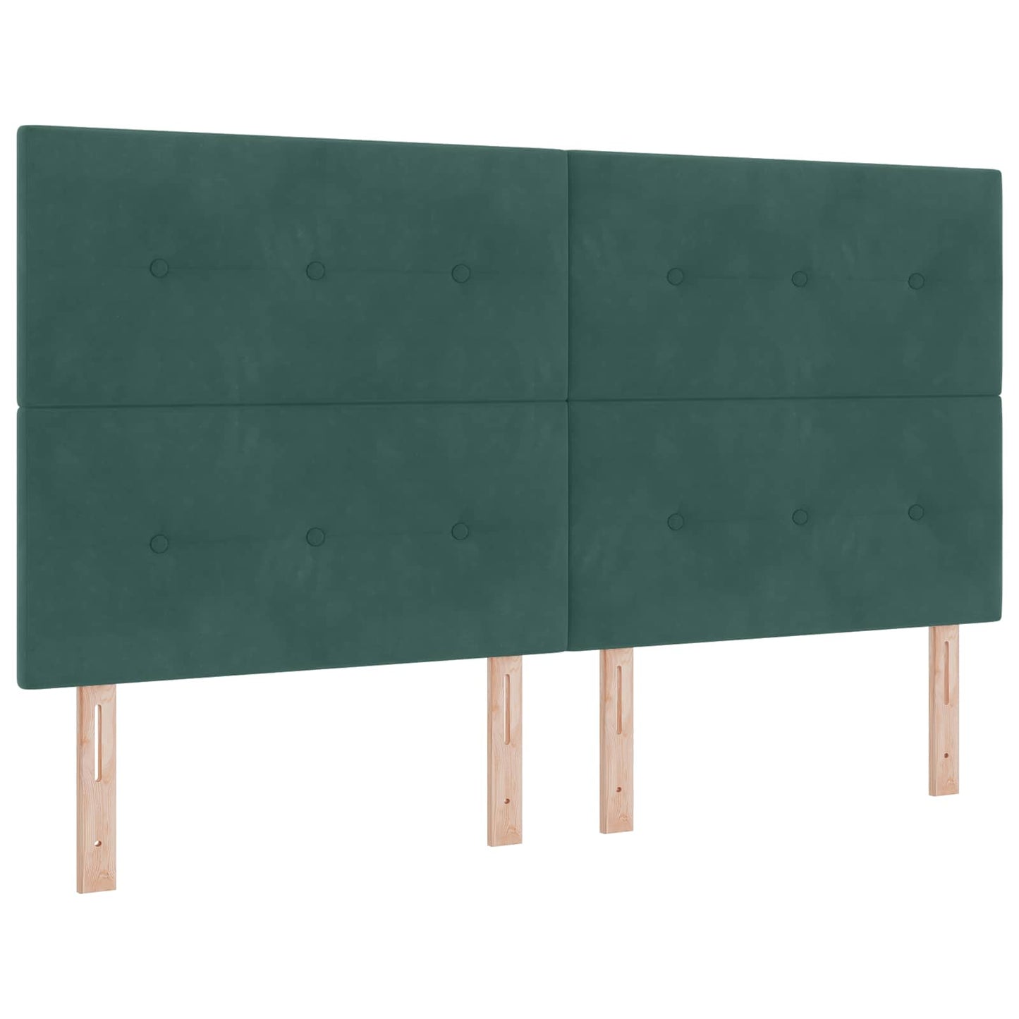 Ottoman bed met matras Donkergroen 180 x 200 cm Fluweel