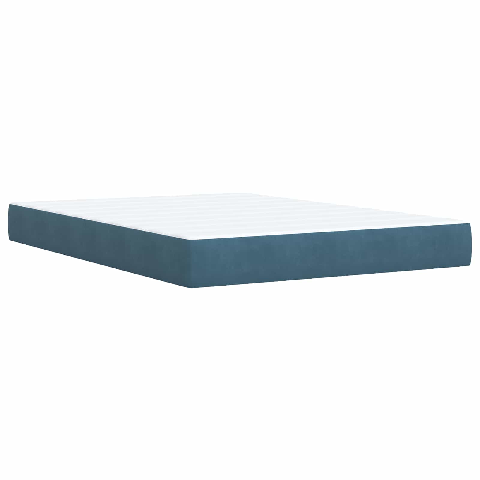 Ottoman bed met matras Donkerblauw 140 x 190 cm Fluweel