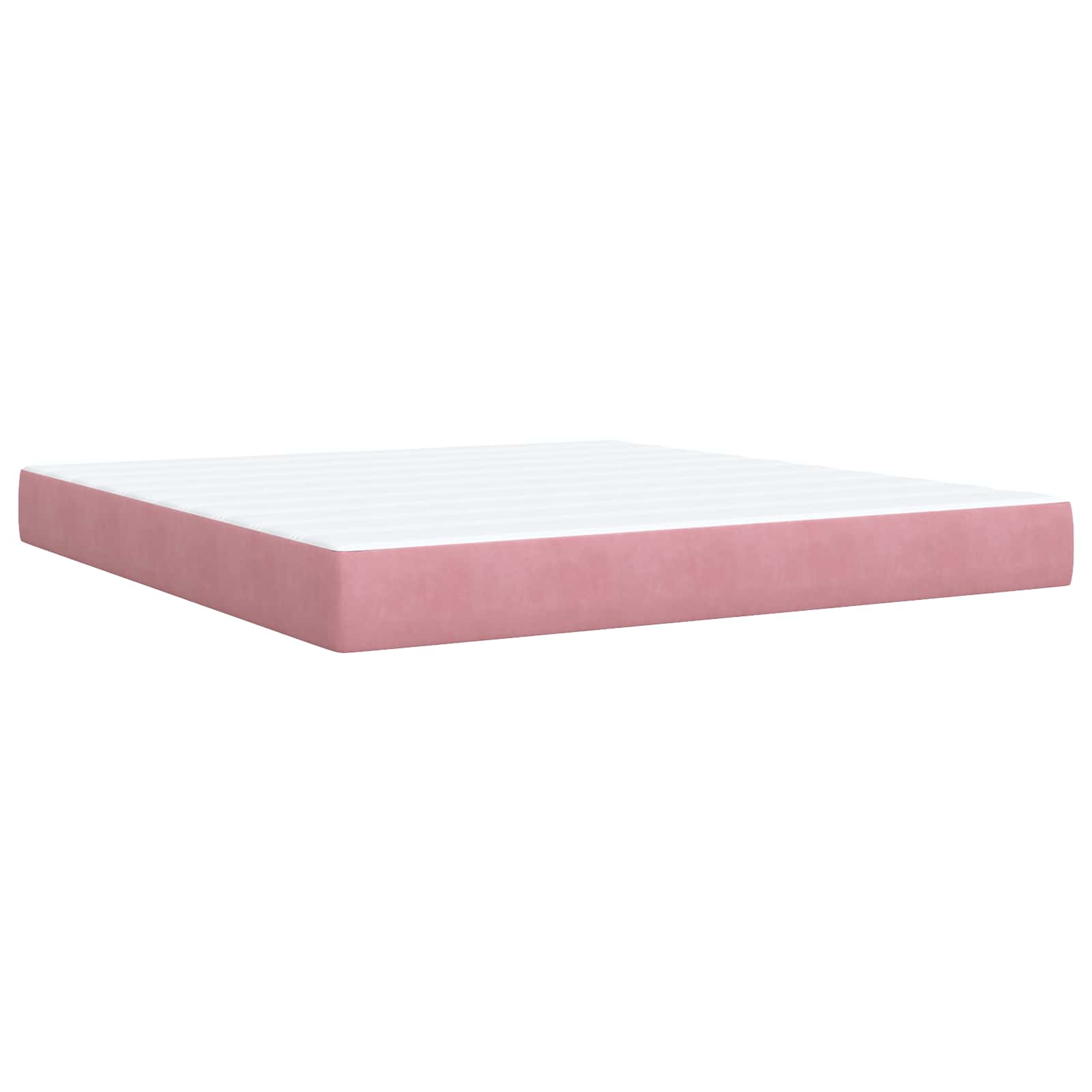 Ottoman bed met matras met hoofdeinde Roze 180 x 200 cm Fluweel