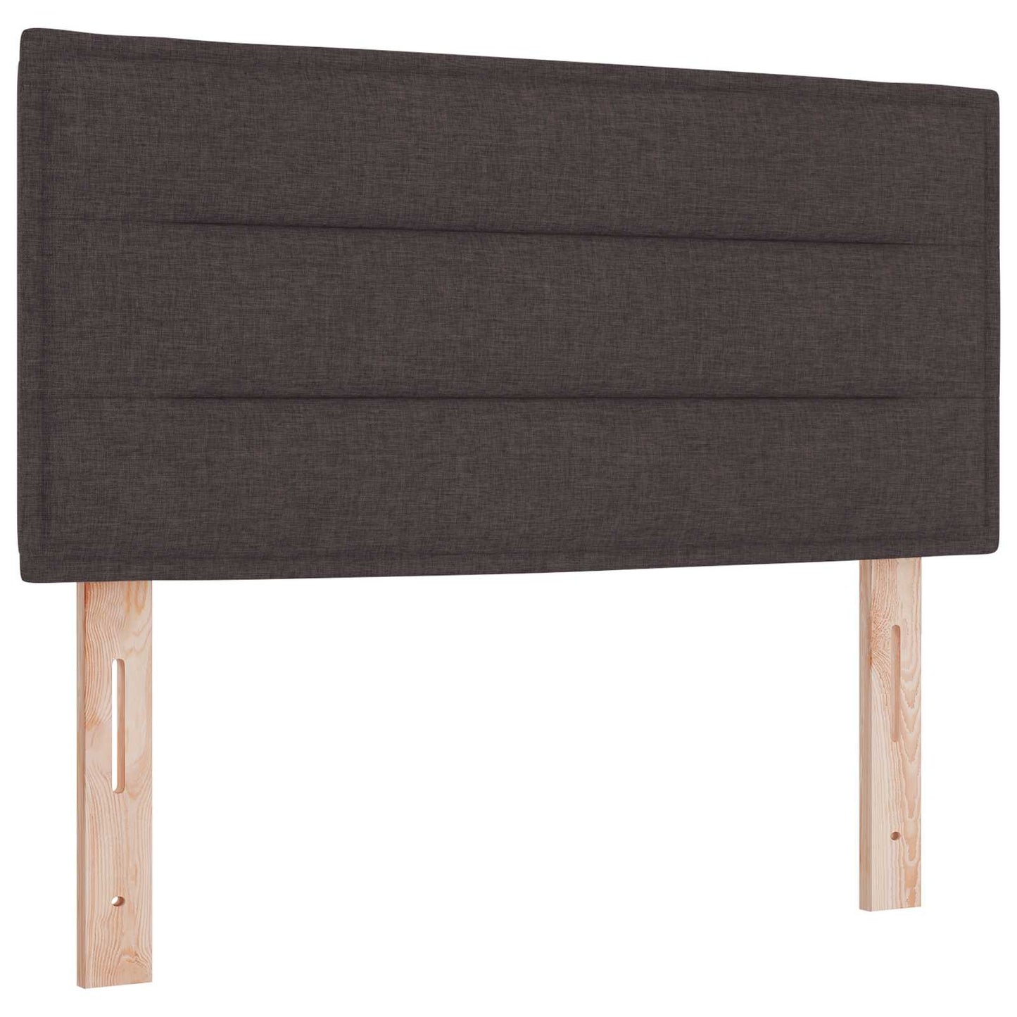 Ottoman Bed met Matrassen en LED Donkerbruin 120 x 190 cm Stof