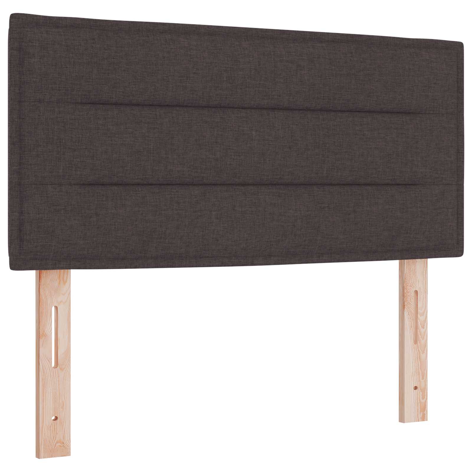 Ottoman Bed met Matrassen en LED Donkerbruin 120 x 190 cm Stof