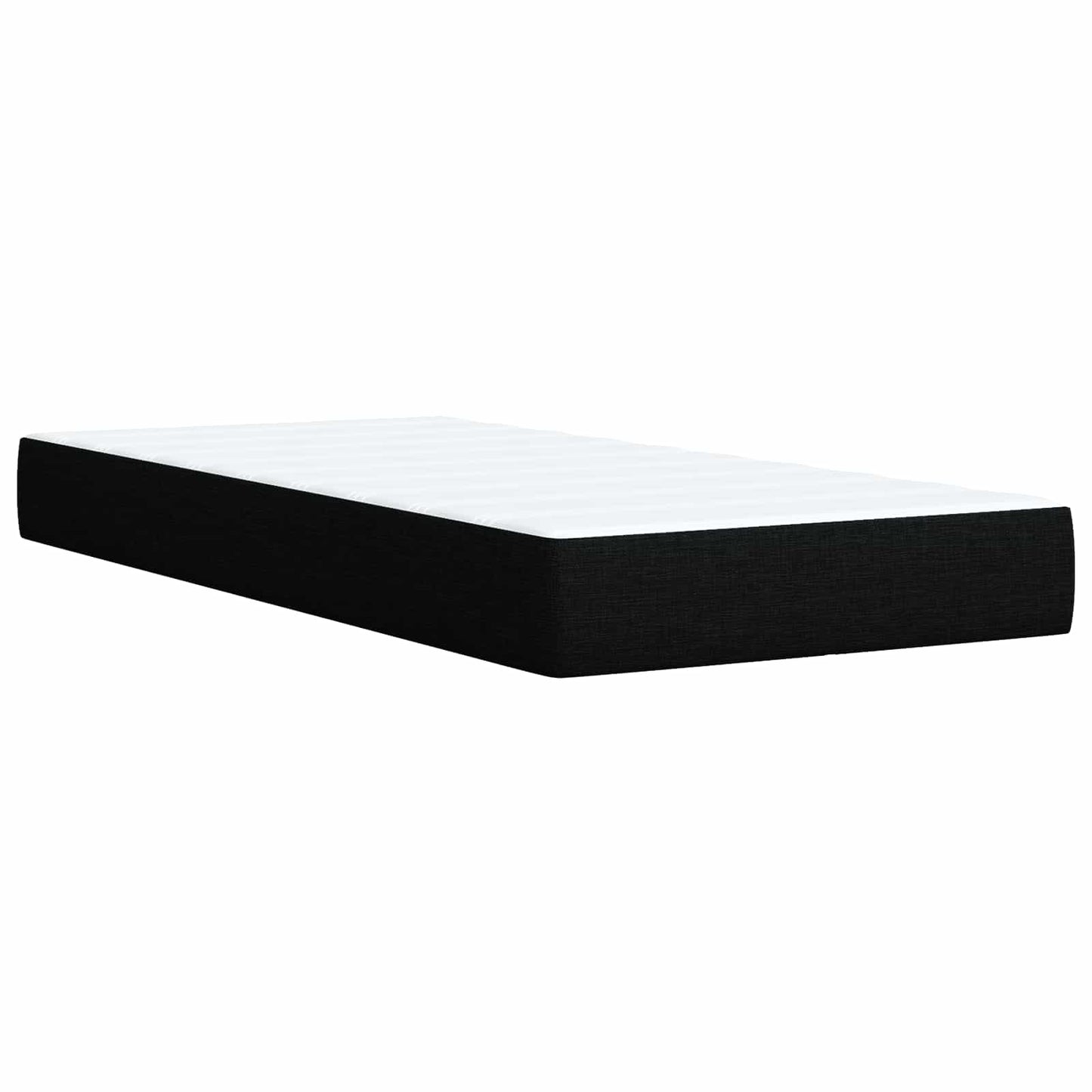Ottoman Bed met Matrassen en LED Zwart 100 x 200 cm Stof