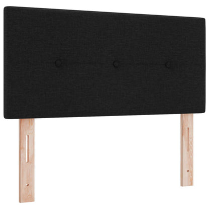 Ottoman Bed met Matrassen en LED Zwart 120 x 190 cm Stof