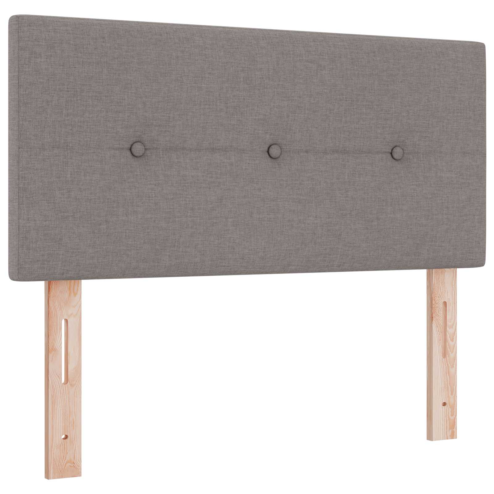 Ottoman Bed met Matrassen en LED Taupe 120 x 190 cm Stof