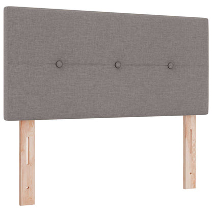 Ottoman Bed met Matrassen en LED Taupe 120 x 190 cm Stof