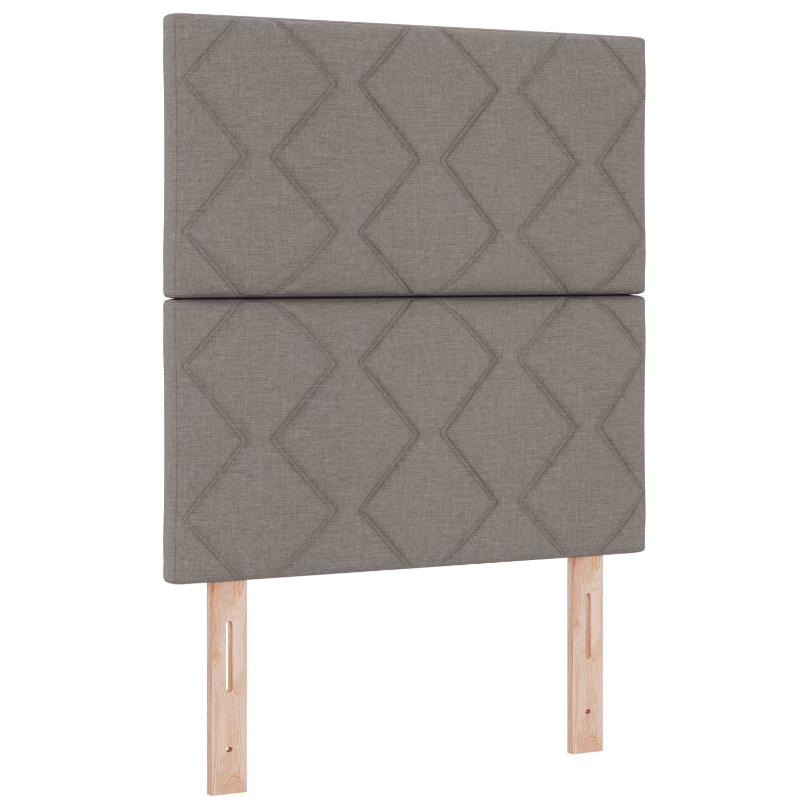 Ottoman Bed met Matrassen en LED Taupe 80 x 200 cm Stof
