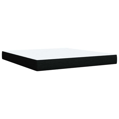 Opbergbed met matras met hoofdeinde Zwart 140 x 190 cm fluweel
