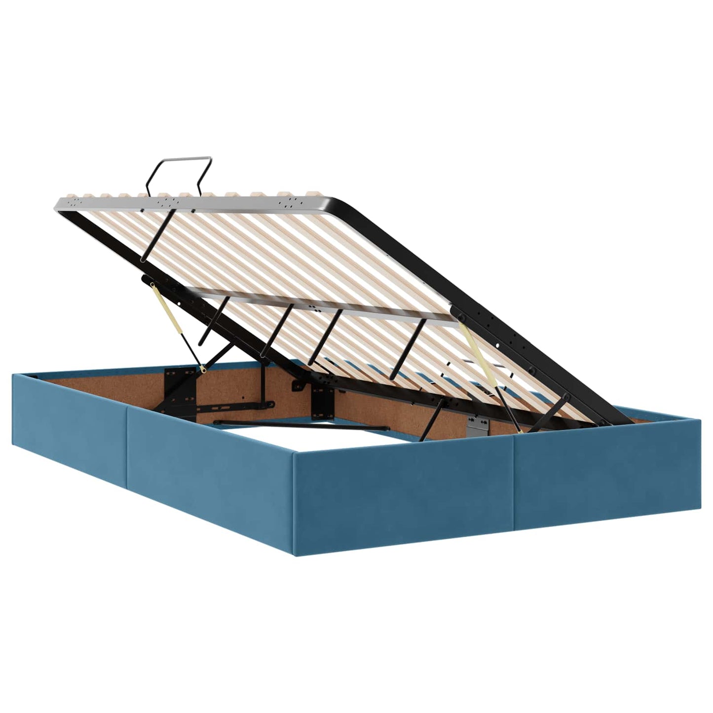 Opslag bed met hoofdeinde Donkerblauw 120 x 200 cm Fluweel