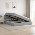 Opbergbed 180x200 cm lichtgrijs
