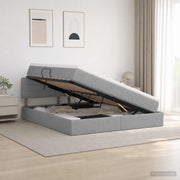 Opbergbed 180x200 cm lichtgrijs