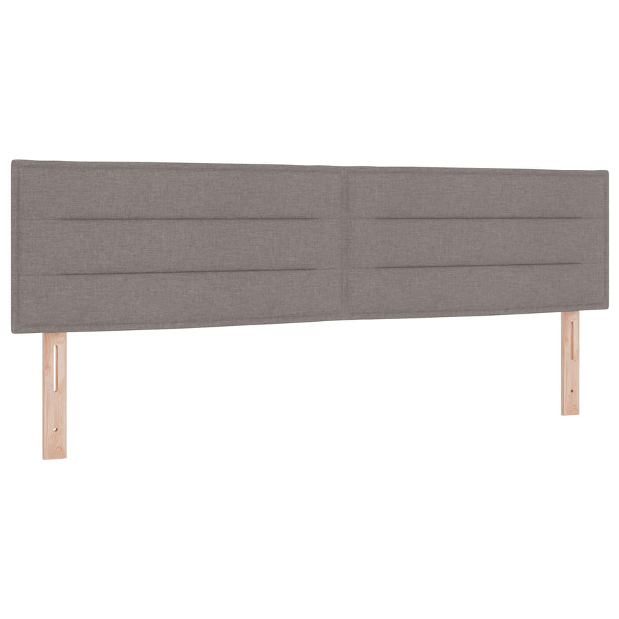 LED Opslagbed met Matras Taupe 180 x 200 cm Stof