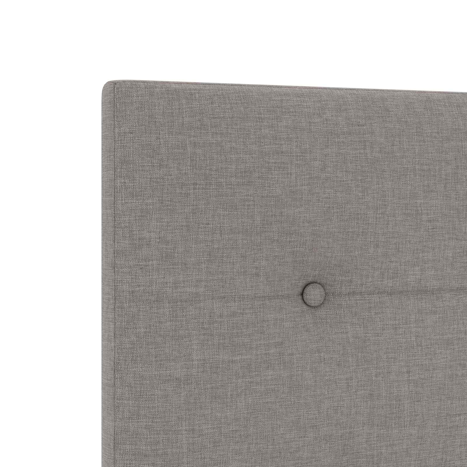 LED Opslagbed met Matras Taupe 200 x 200 cm Stof