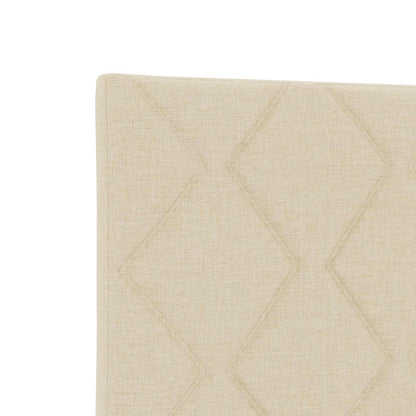 LED Opslagbed met Matras Crèmekleurig 120 x 190 cm Stof