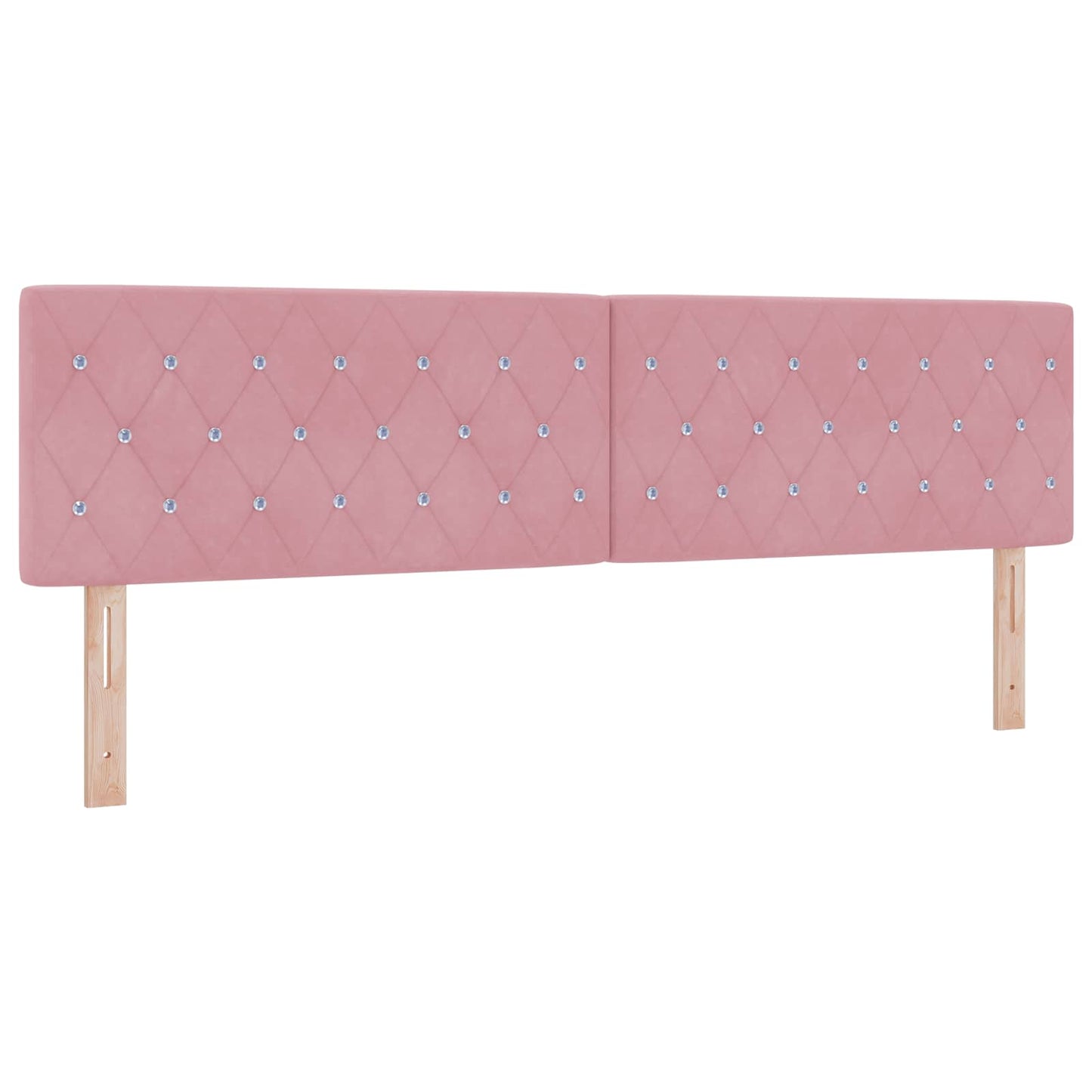 LED Opslagbed met Matras Roze 180 x 200 cm Fluweel