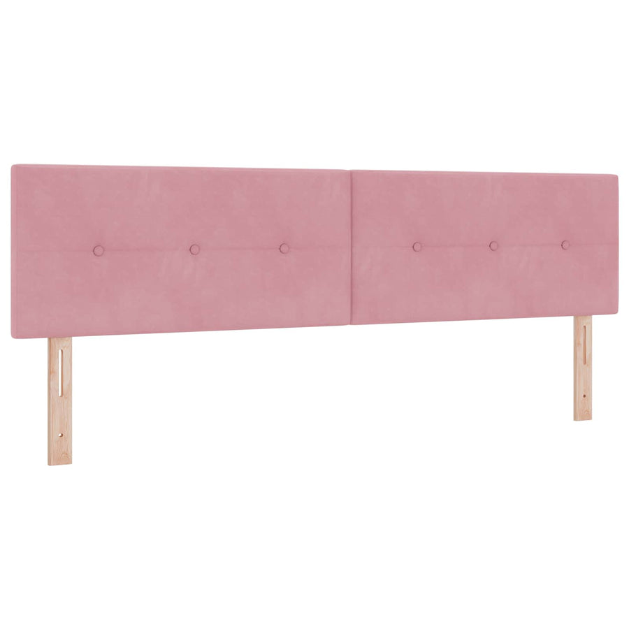 LED Opslagbed met Matras Roze 180 x 200 cm Fluweel