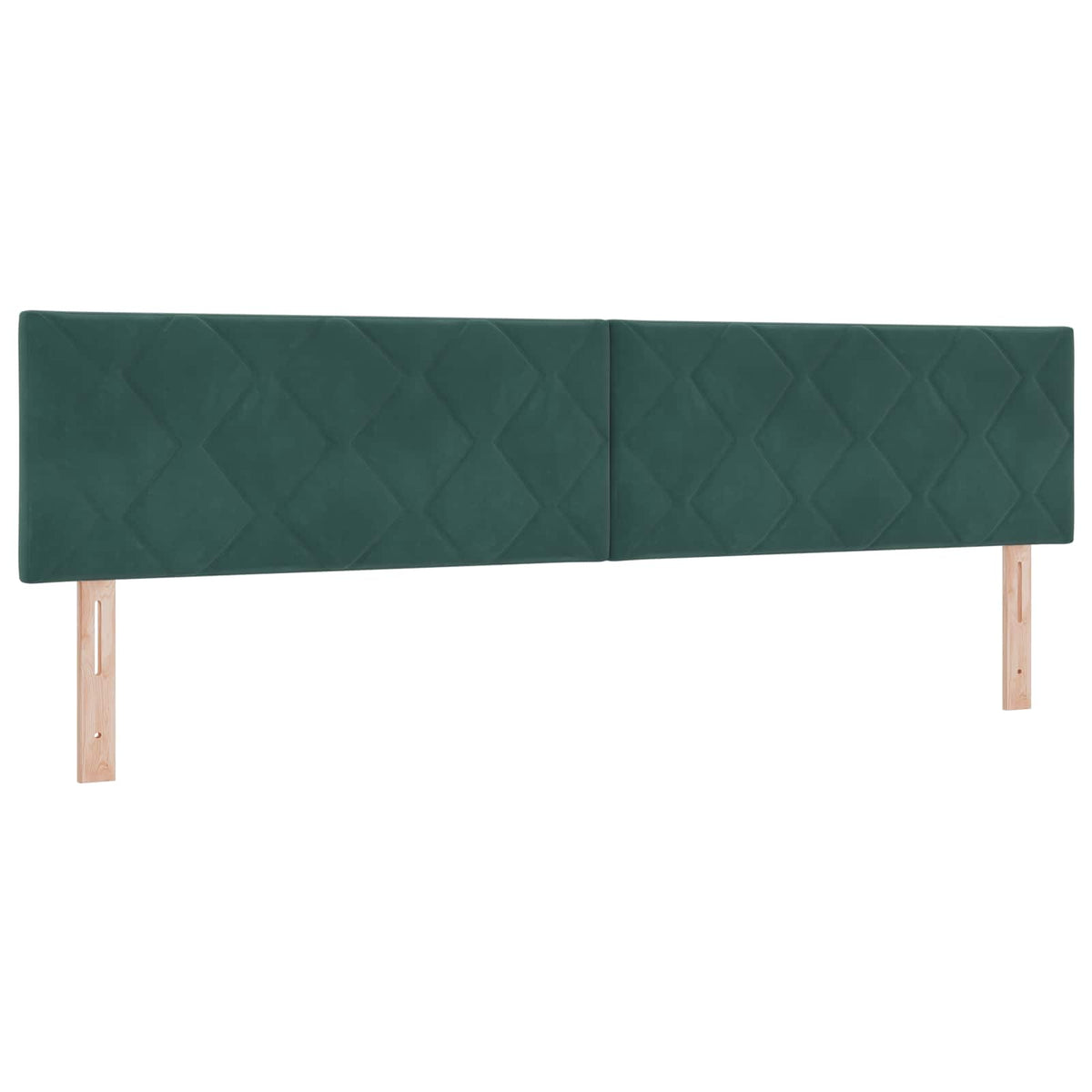 LED Opslagbed met Matras Donkergroen 200 x 200 cm Fluweel