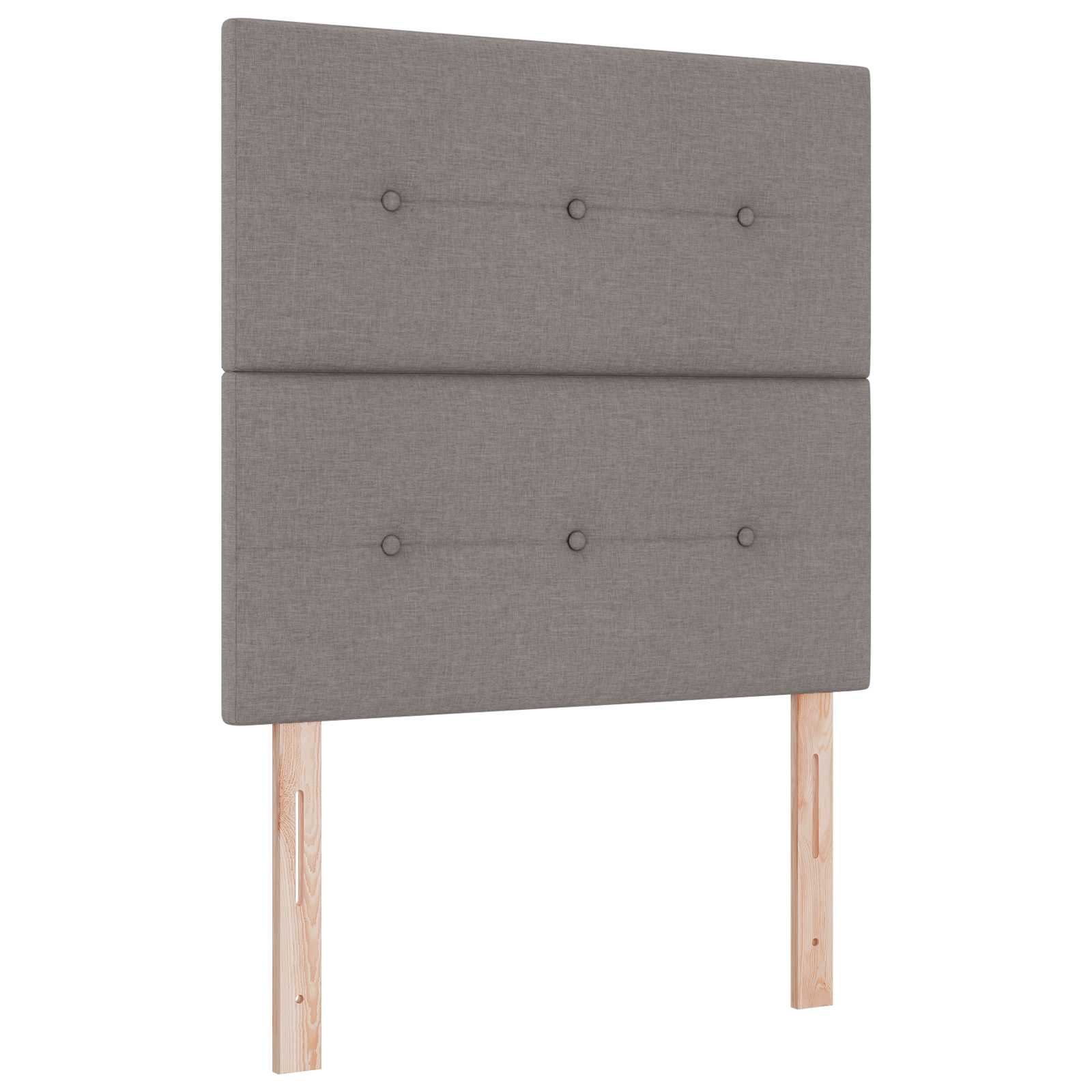 Opslag bed met matras met hoofdeinde Taupe 100 x 200 cm Stof