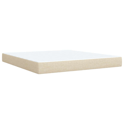 Opslag bed met matras met opslag Crèmekleurig 160 x 200 cm Stof