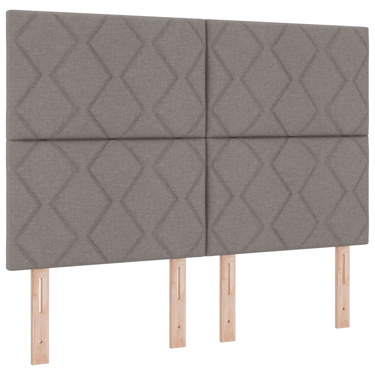 Opslag bed met matras met hoofdeinde Taupe 160 x 200 cm Stof