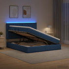 Opslagbed met matras 140x200 cm blauw