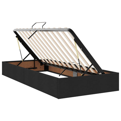 LED Opslagbed met Matras Zwart 180 x 200 cm Stof
