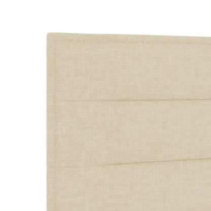 LED Opslagbed met Matras Crèmekleurig 180 x 200 cm Stof