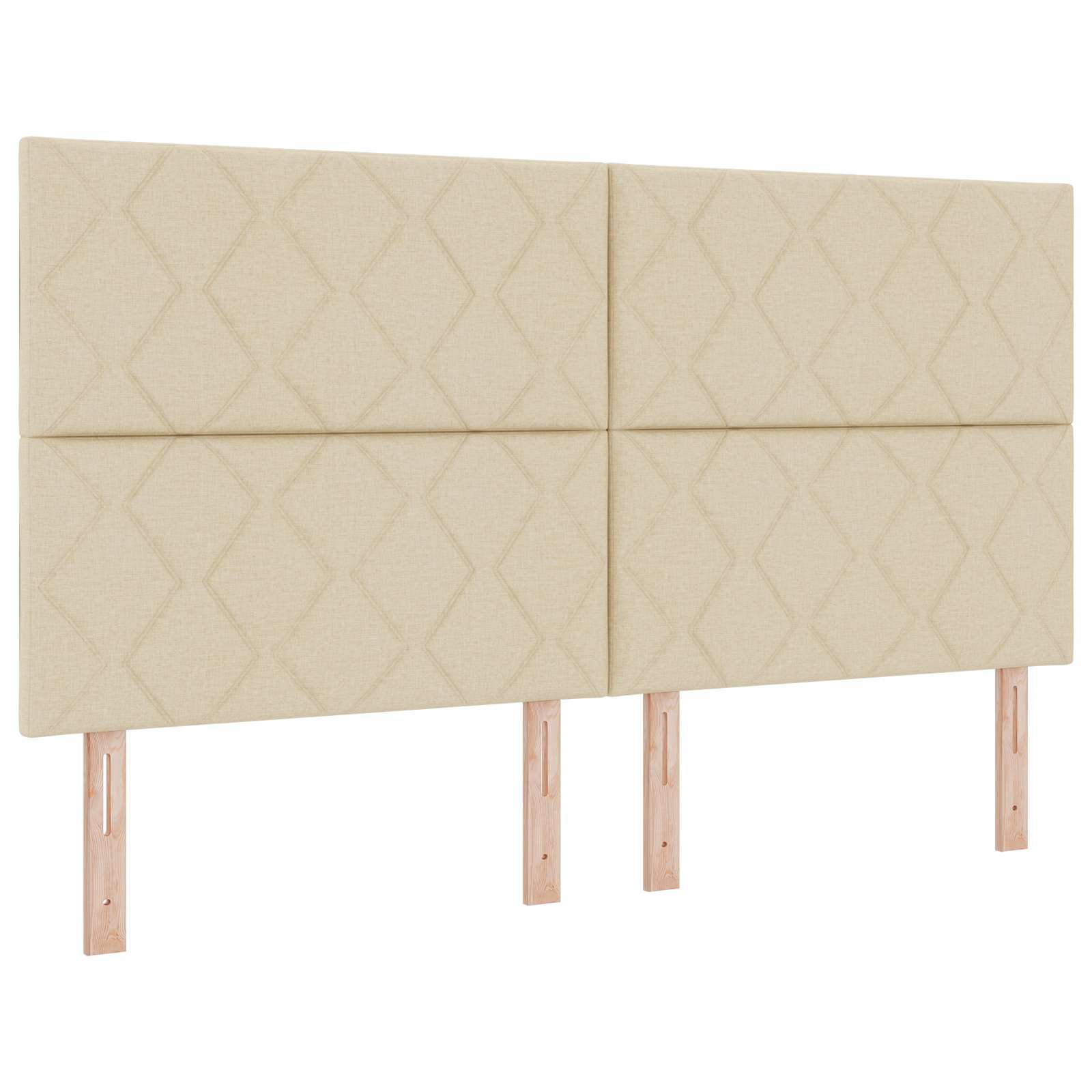 LED Opslagbed met Matras Crèmekleurig 180 x 200 cm Stof