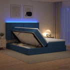 Opbergbed 180x200 cm blauw met gaslift